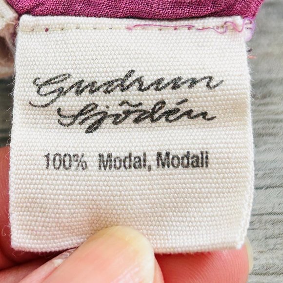 Gudrun Sjoden 100% modal striped/polka dot elastic waist Skirt (size S) - Picture 8 of 11